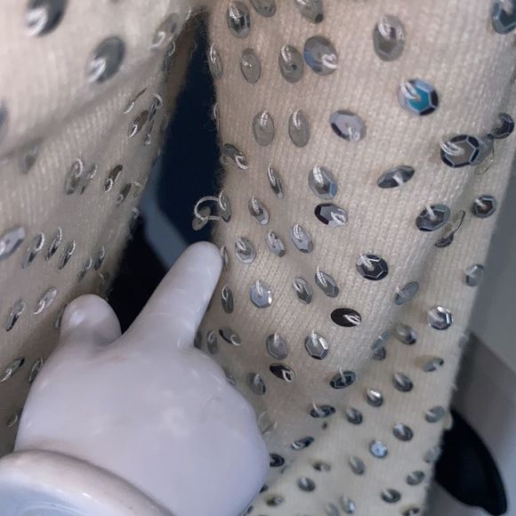 An Original Milly Of New York Silver Sequence Cardigan - Picture 6 of 13